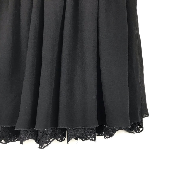 Kardashian Kollection Black Lace Trim Mini Skirt - Picture 6 of 8